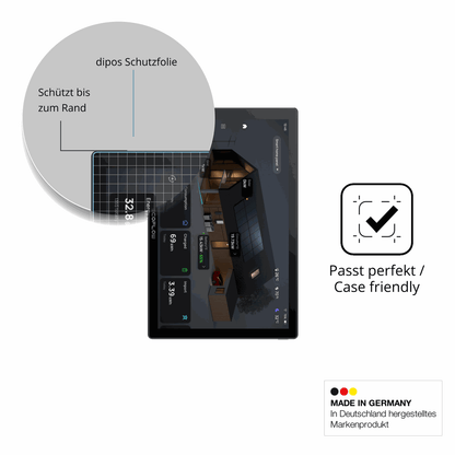 Besonders flexibler Displayschutz mit Anti-Shock-Schicht im Materialmix
