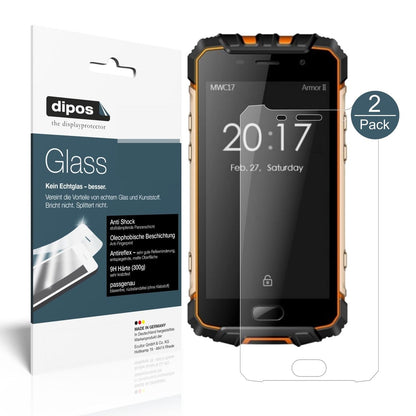 1x 9H Schutzfolie matt für Ulefone Armor 2 Panzerfolie