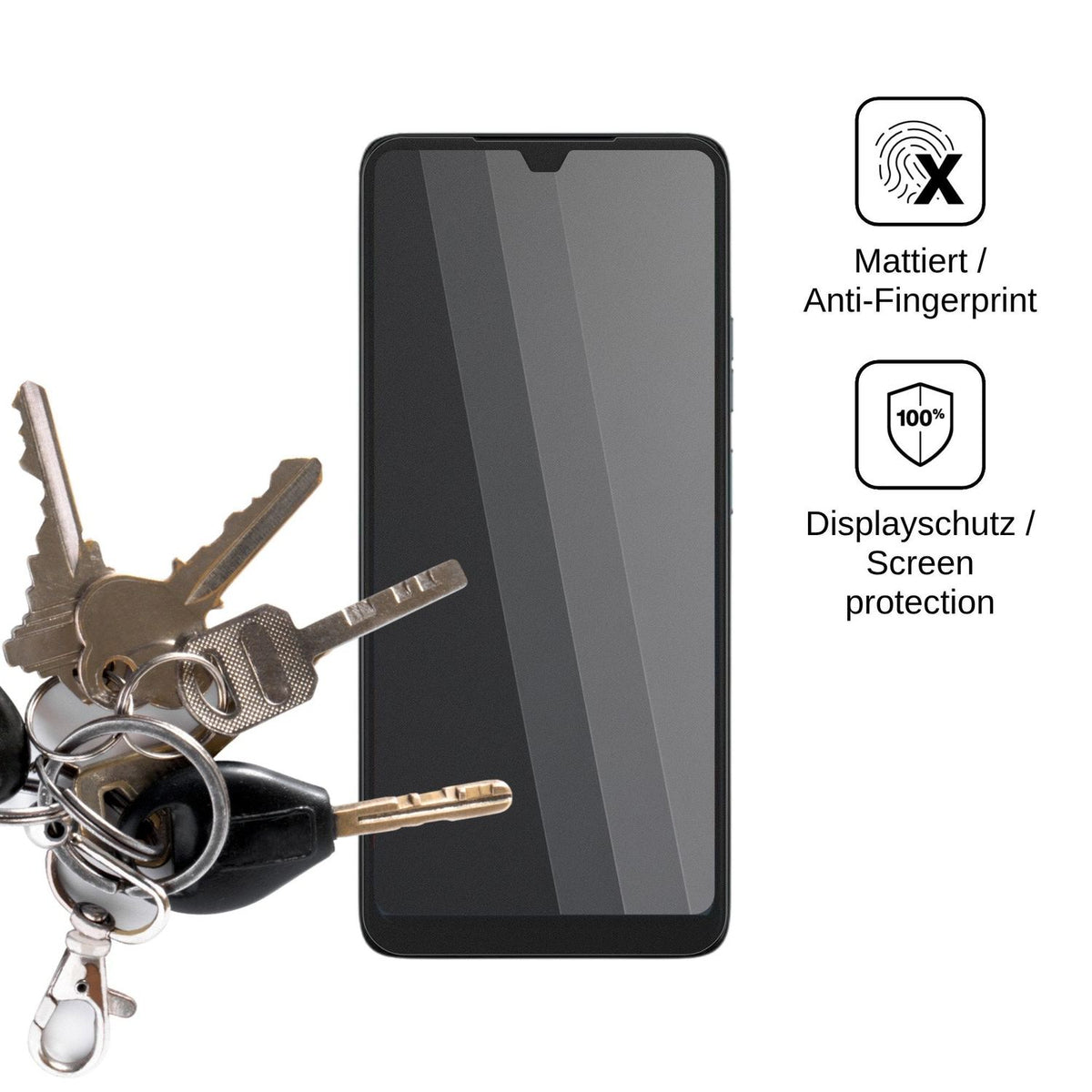 Blickschutzfolie für EinfachFon Senior matt Schutzfolie Privacy