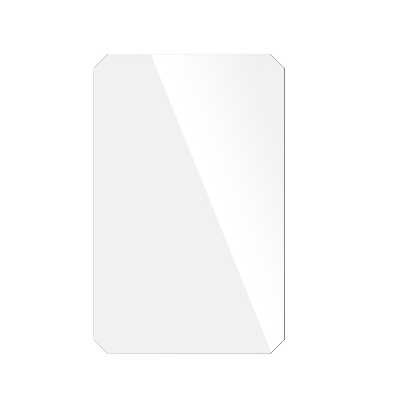 dipos Displayschutz für Elebest A1207 7 Zoll, transparente Oberfläche, geringe Dicke und perfekte Passform