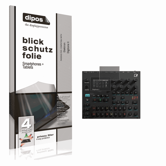 Blickschutzfolie von dipos passend für Elektron Digitone II, präziser Zuschnitt und blasenfrei montiert