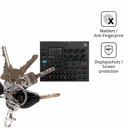 dipos Displayschutz für Elektron Digitone II, mattierte Oberfläche, Blickschutzfilter und perfekter Passform