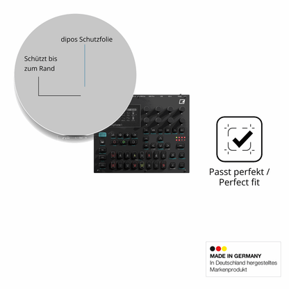 Schutz gegen Kratzer auf dem Elektron Digitone II Glas durch Schlüssel oder Ähnliches