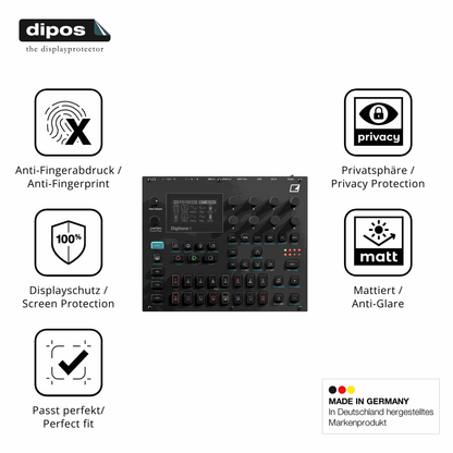 Privatsphäre-Schutz durch Sichtschutz-Folie passend zugeschnitten für Elektron Digitone II