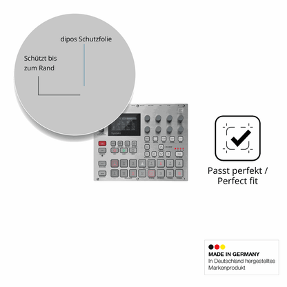 Schutz gegen Kratzer auf dem Elektron Syntakt E25 Glas durch Schlüssel oder Ähnliches