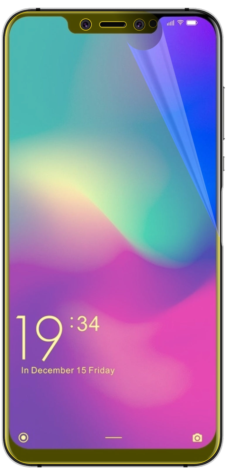 dipos Displayschutz für Elephone A5, transparente Oberfläche, geringe Dicke und perfekte Passform