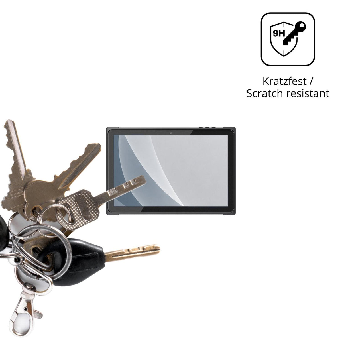 dipos Displayschutz für Emdoor EM-T19, mattierte Oberfläche, robuste Festigkeit und perfekte Passform
