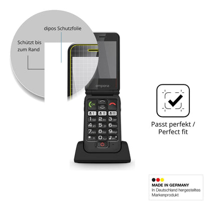 Blickschutzfolie für Emporia Joy LTE matt Schutzfolie Privacy