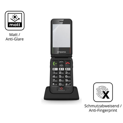 2x 9H Schutzfolie matt für Emporia Joy LTE Panzerfolie