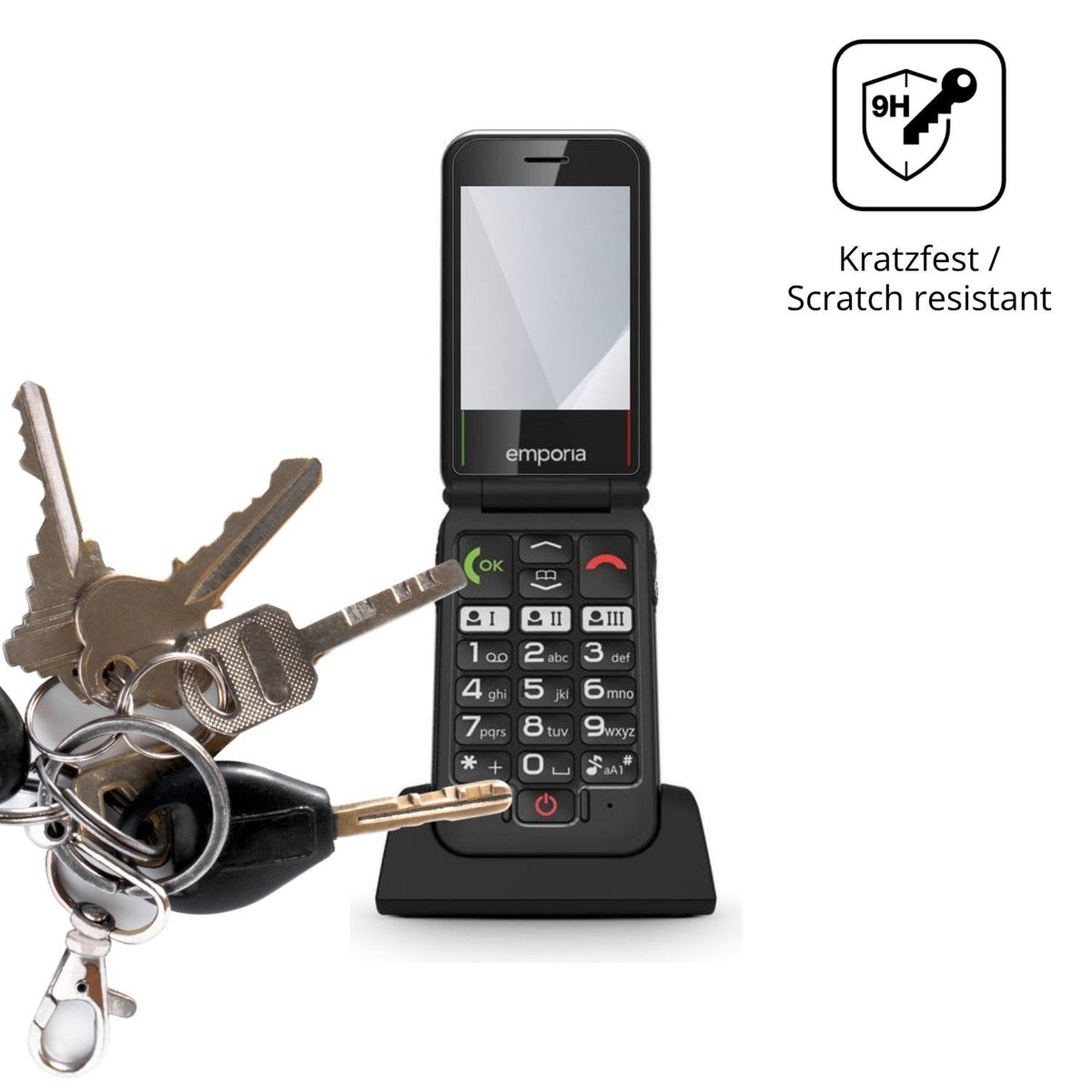 2x 9H Schutzfolie für Emporia Joy LTE Panzerfolie