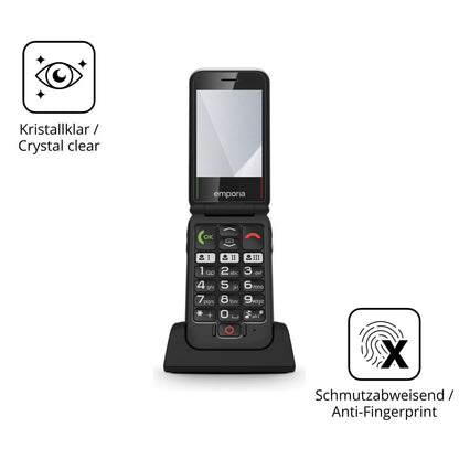 2x 9H Schutzfolie für Emporia Joy LTE Panzerfolie