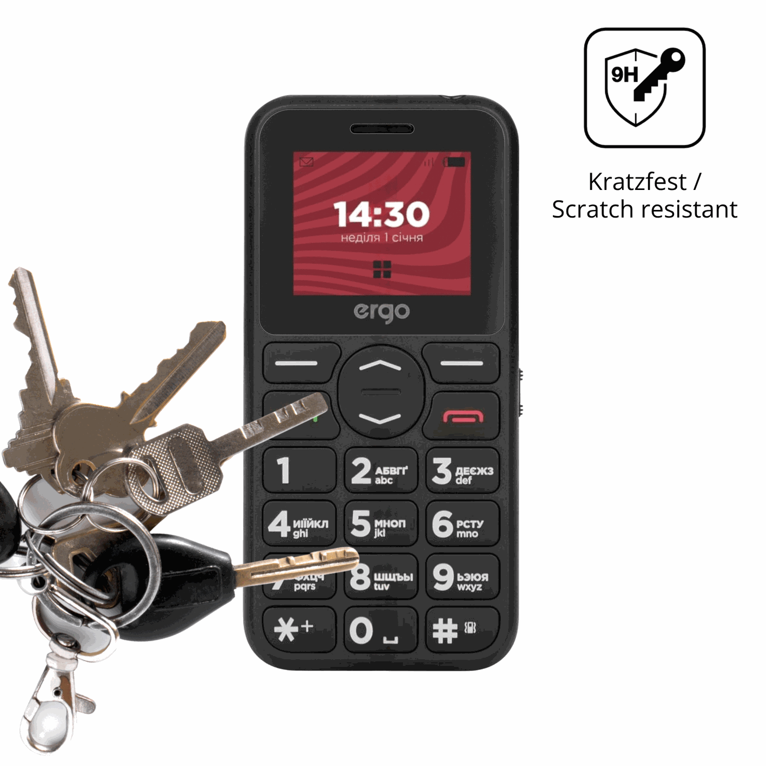dipos Displayschutz für Ergo R181, mattierte Oberfläche, robuste Festigkeit und perfekte Passform