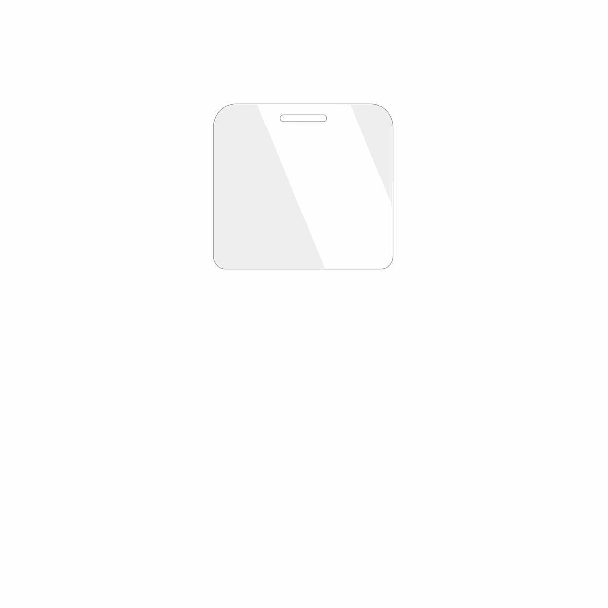 dipos Displayschutz für Ergo R181, transparente Oberfläche, geringe Dicke und perfekte Passform