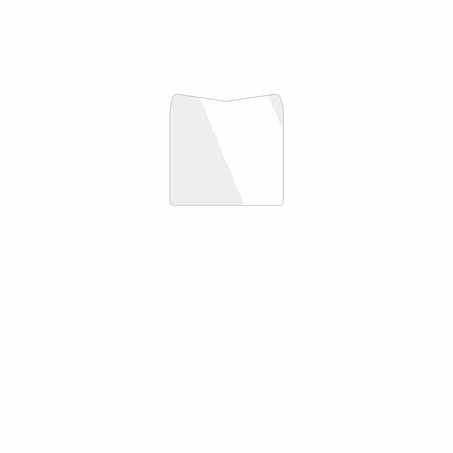 dipos Displayschutz für Ergo R182, transparente Oberfläche, geringe Dicke und perfekte Passform