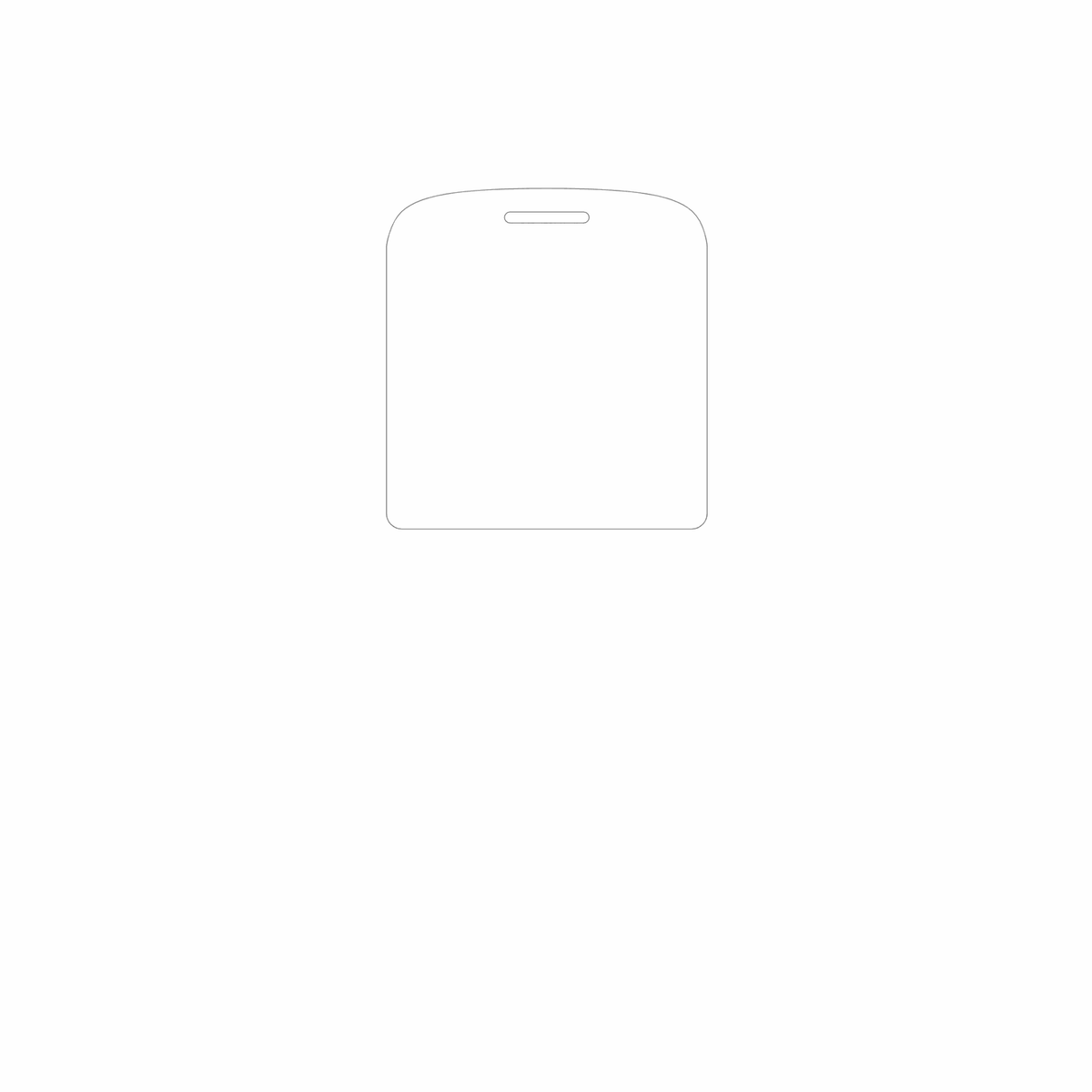 dipos Displayschutz für Ergo R202, mattierte Oberfläche, geringe Dicke und perfekte Passform