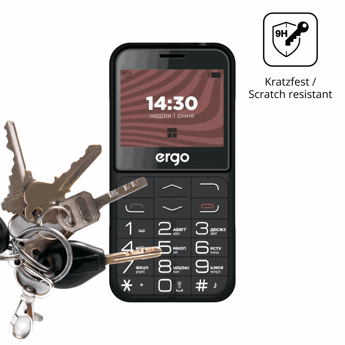 dipos Displayschutz für Ergo R231, mattierte Oberfläche, robuste Festigkeit und perfekte Passform