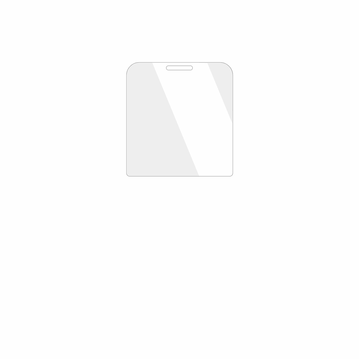 dipos Displayschutz für Ergo R231, transparente Oberfläche, geringe Dicke und perfekte Passform