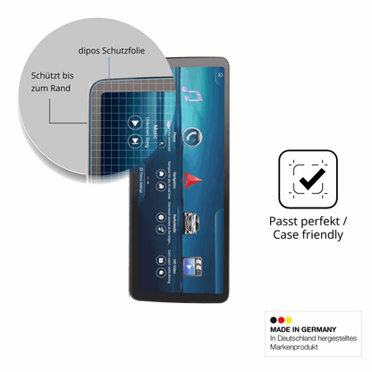 Schutzglasfolie mit optimaler Passform, zur Verwendung mit Hüllen geeignet