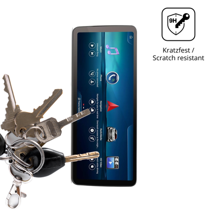 dipos Displayschutz für Erisin ES46GC50-TDE 12.3 Zoll, transparente Oberfläche, perfekte Passform auch für die Rundungen