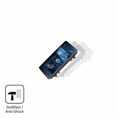 2x 9H Schutzfolie für Erisin ES4748N 12.3 Zoll Panzerfolie