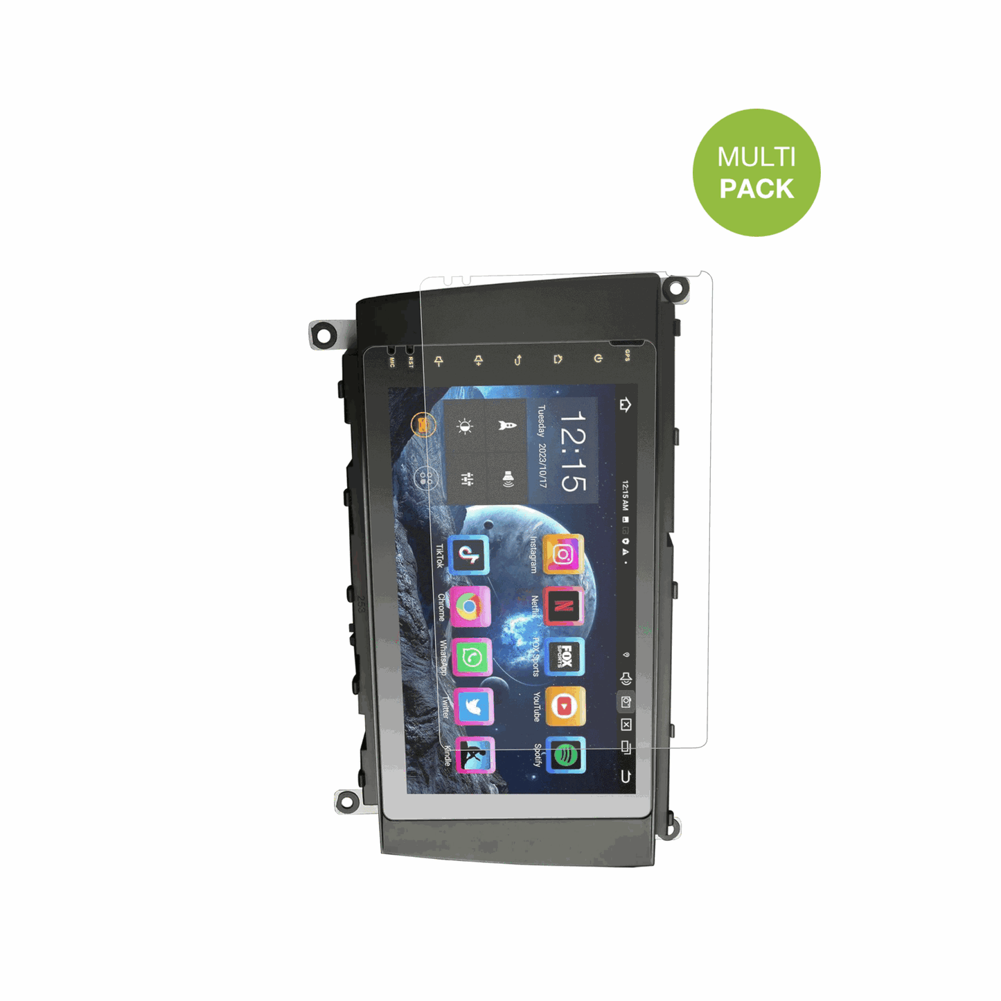 Ersin8 Zoll ES8584C-HCG mit aufgebrachter dipos Displayschutzfolie, die lästige Fingerabdrücke minimiert