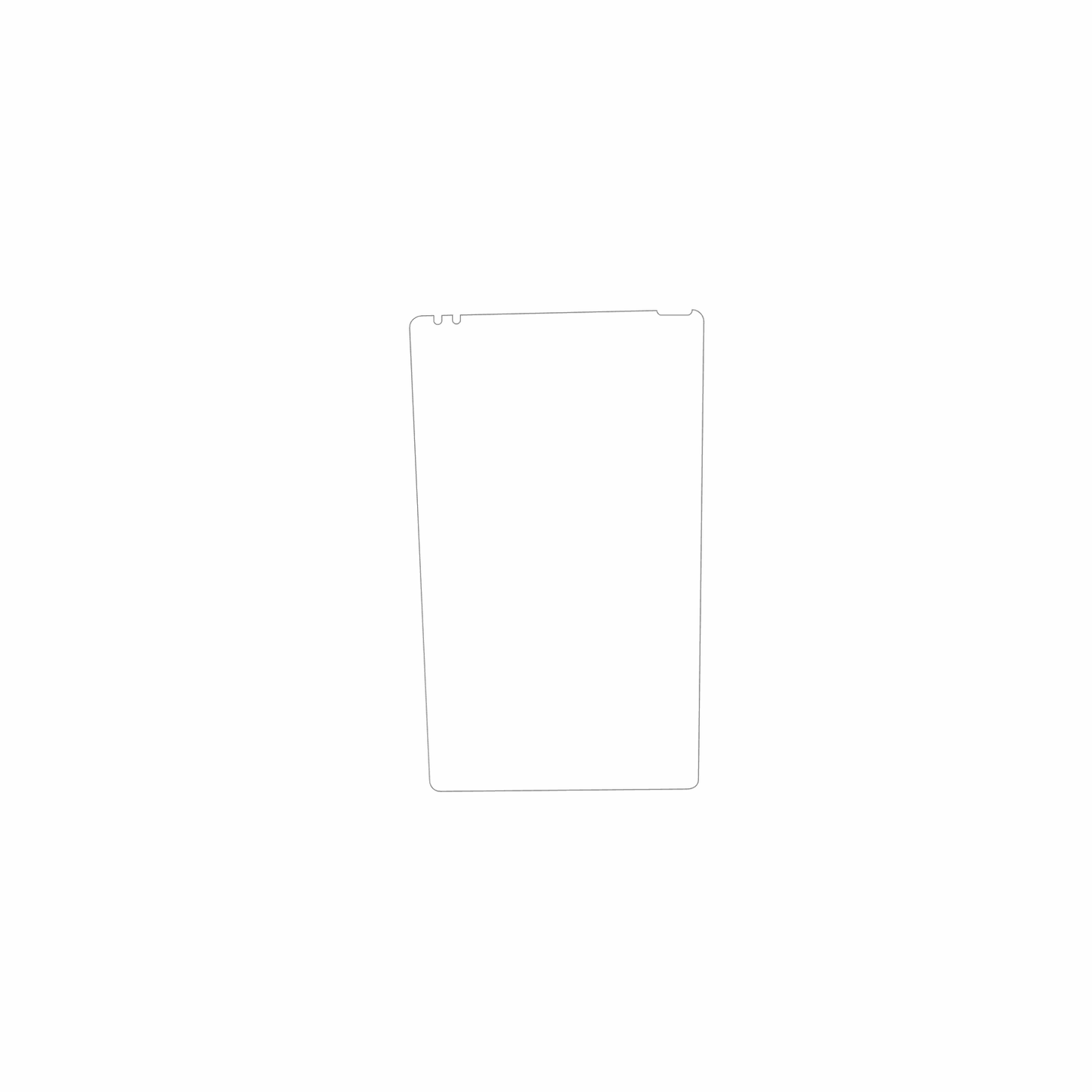 dipos Displayschutz für Ersin 8 Zoll ES8584C-HCG, mattierte Oberfläche, geringe Dicke und perfekte Passform
