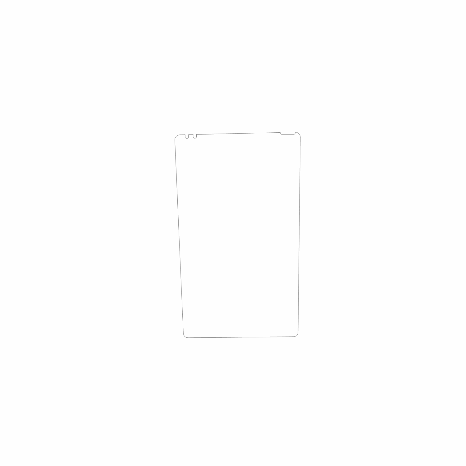 dipos Displayschutz für Ersin 8 Zoll ES8584C-HCG, mattierte Oberfläche, geringe Dicke und perfekte Passform