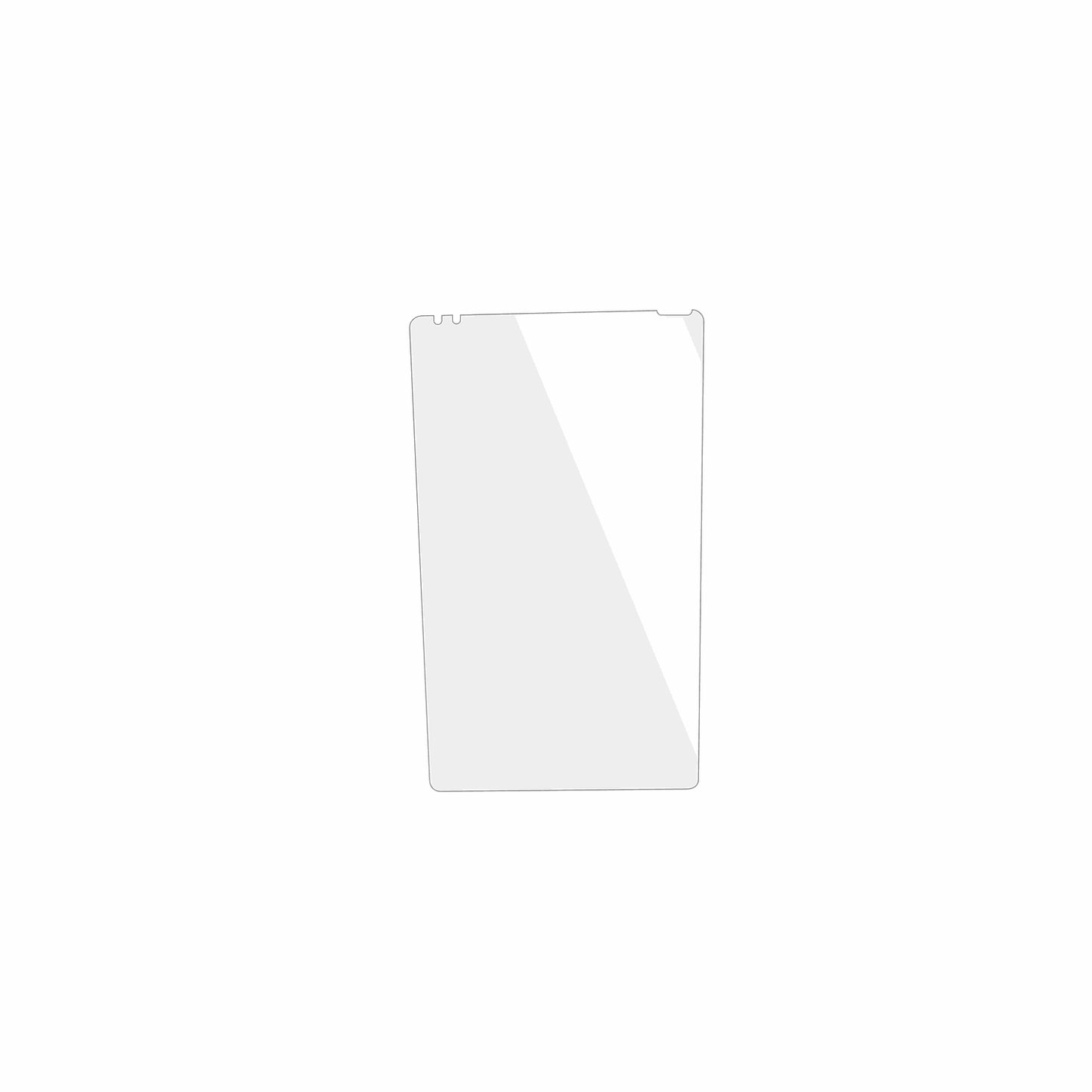 dipos Displayschutz für Ersin 8 Zoll ES8584C-HCG, transparente Oberfläche, geringe Dicke und perfekte Passform