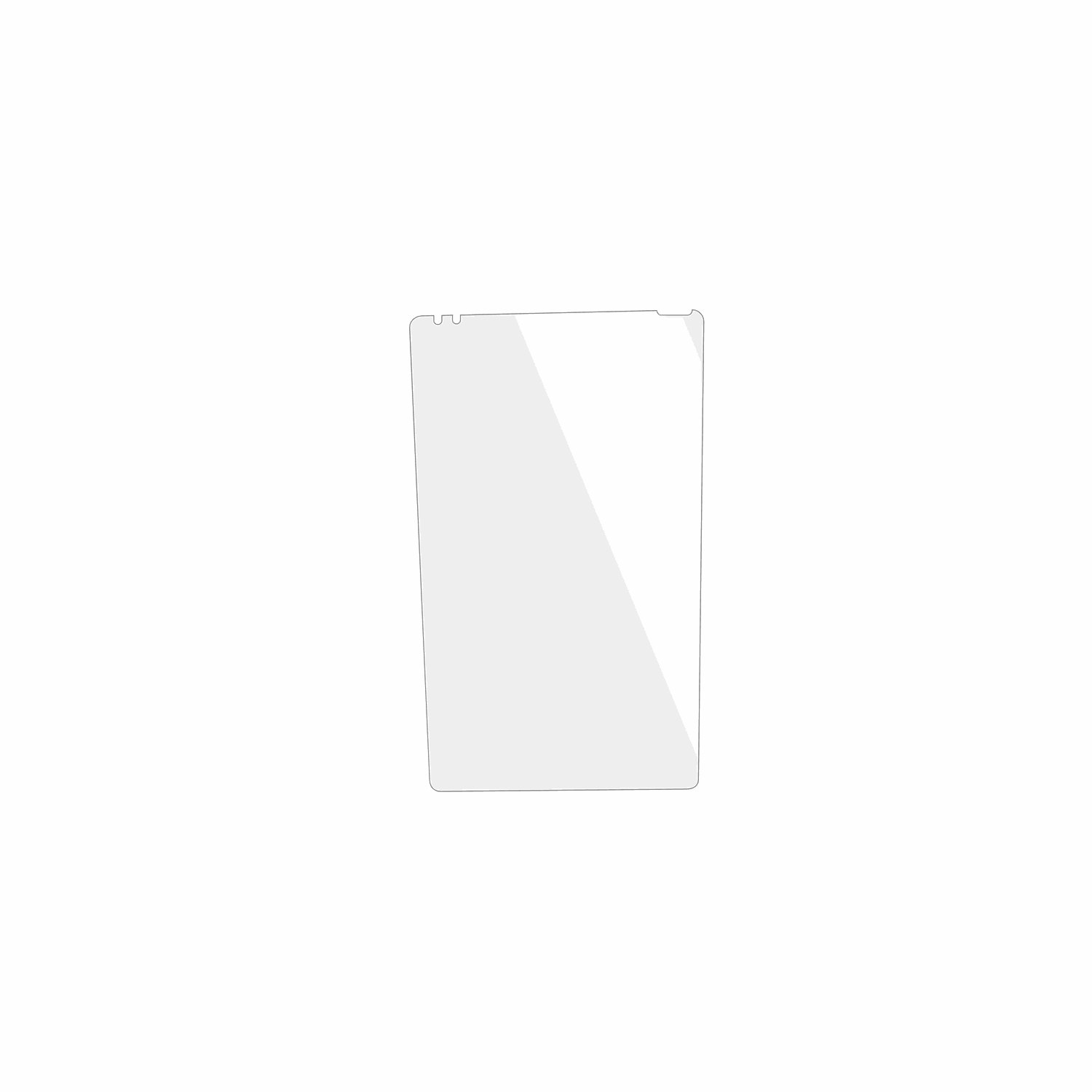 dipos Displayschutz für Ersin 8 Zoll ES8584C-HCG, transparente Oberfläche, geringe Dicke und perfekte Passform