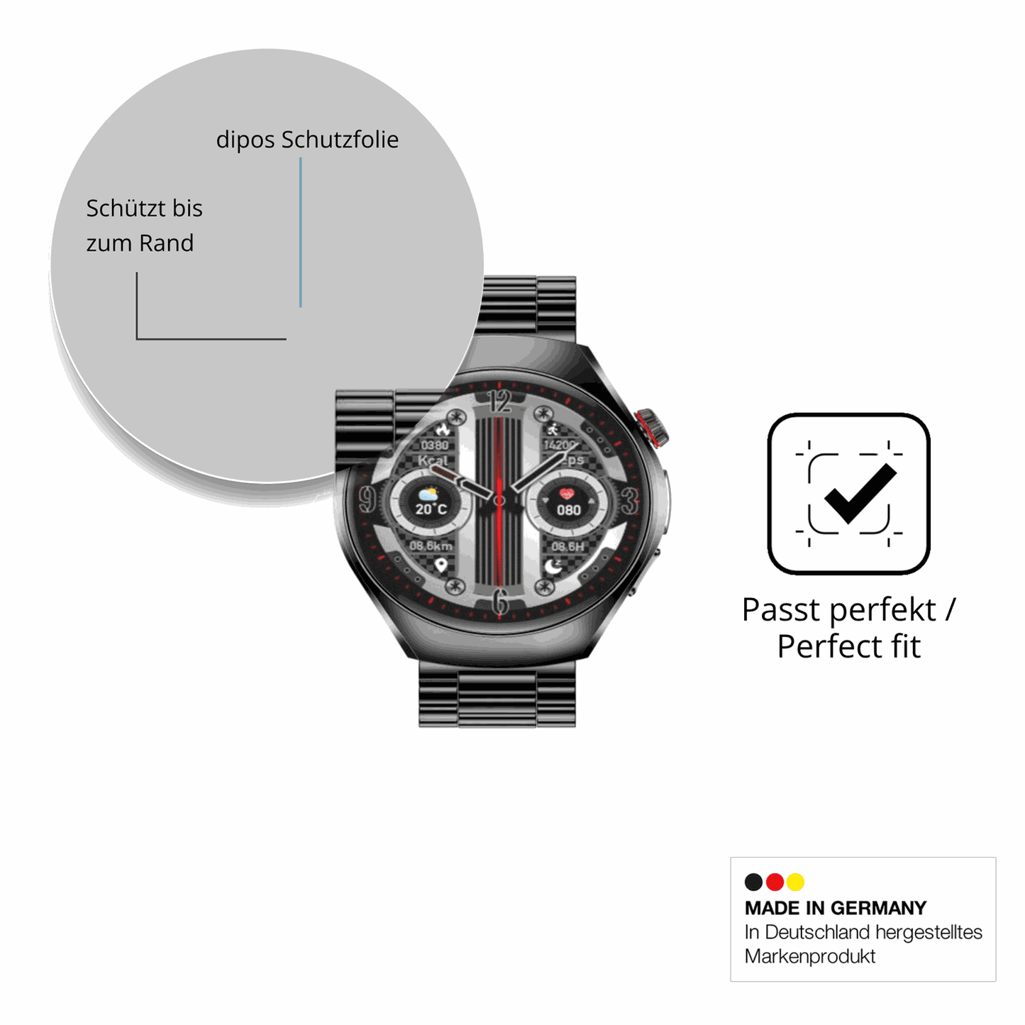 Besonders flexibler Displayschutz mit Anti-Shock-Schicht im Materialmix