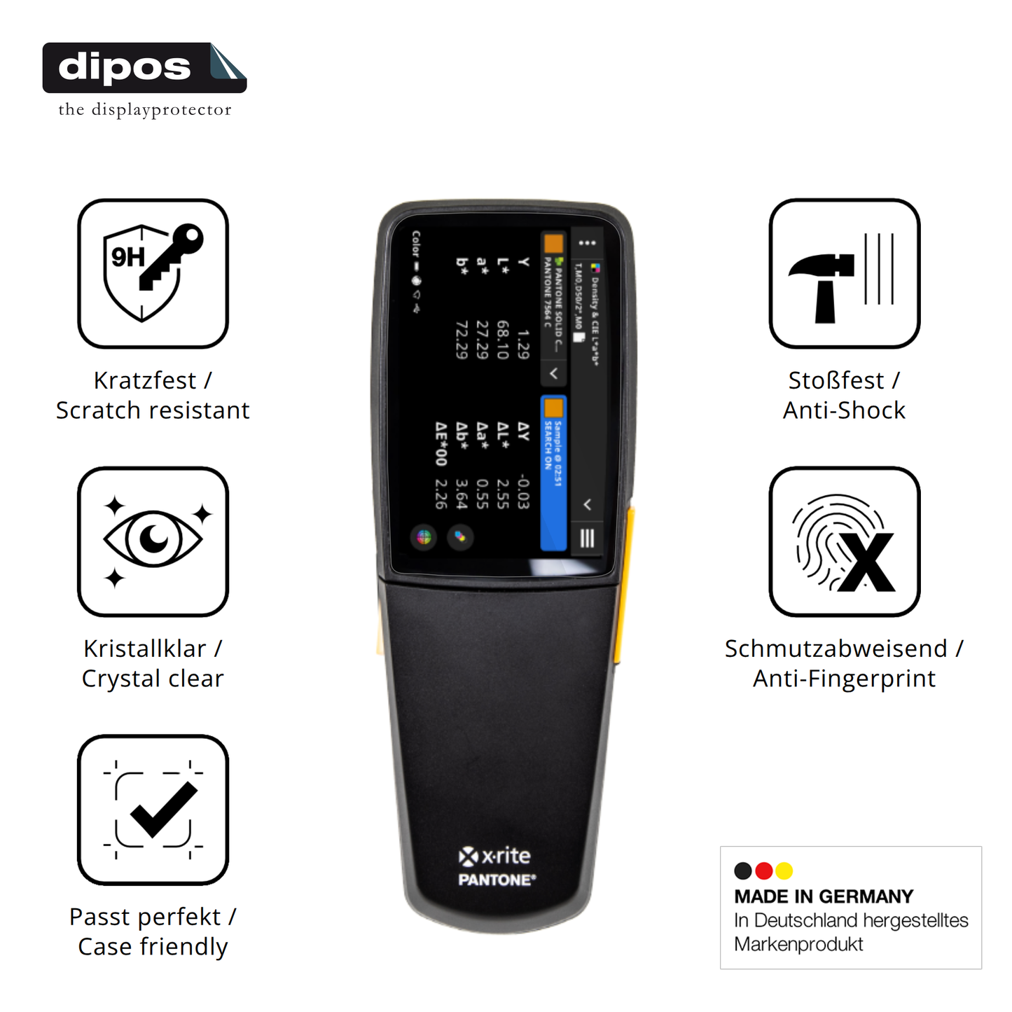 Displayschutz hergestellt in Deutschland, höchste Qualität made in Germany