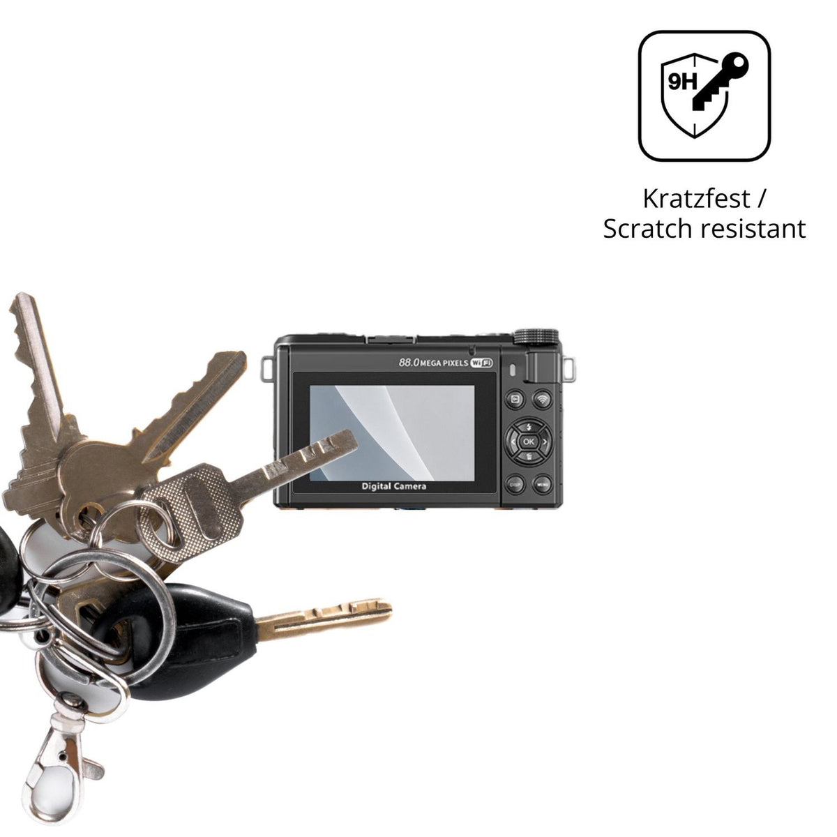 dipos Displayschutz für EYEPICK WD300, mattierte Oberfläche, robuste Festigkeit und perfekte Passform