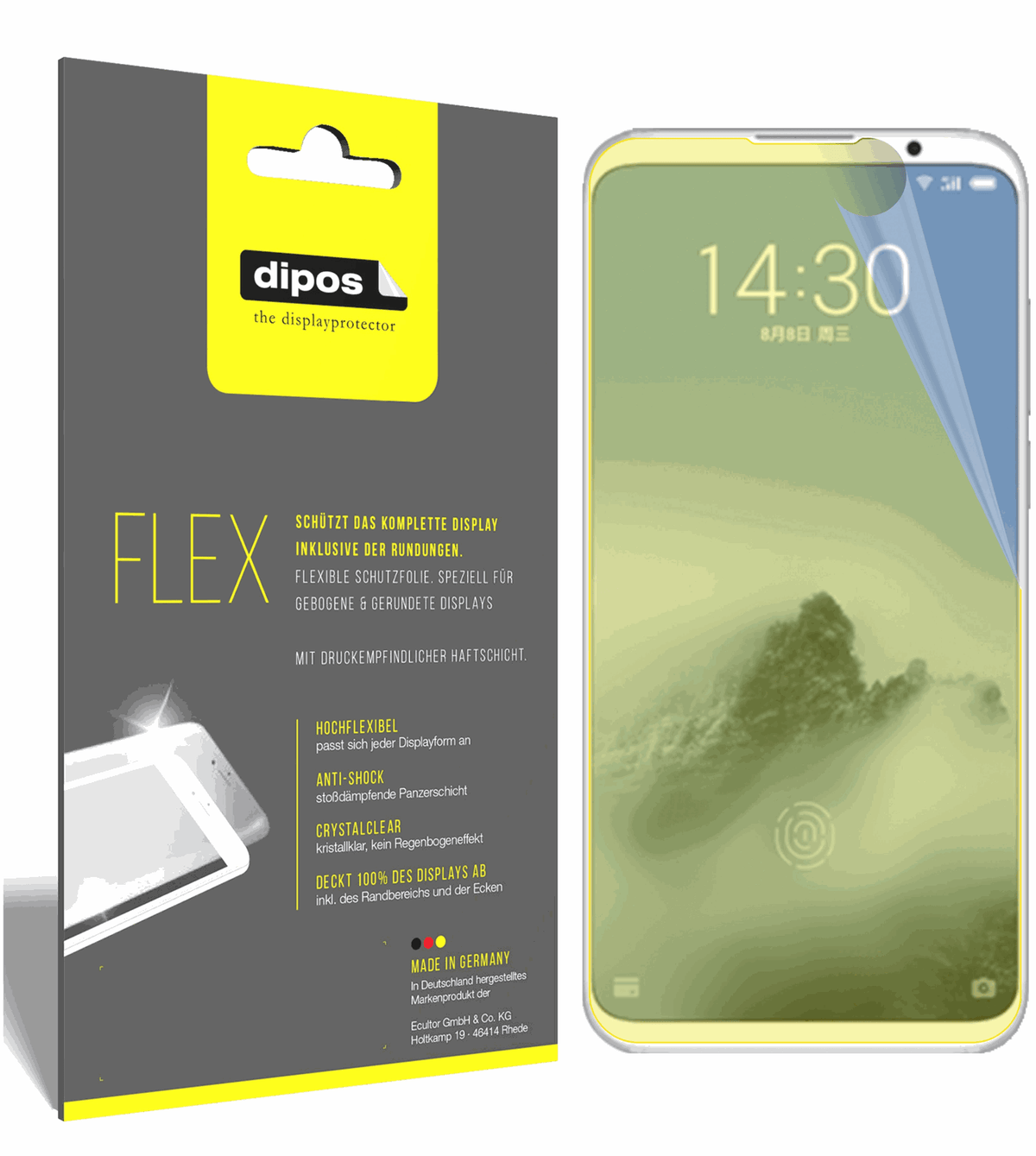 3x 3D Full Cover Schutzfolie für Meizu 16