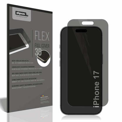 Full Cover Privacy Blickschutzfolie für Apple iPhone 17