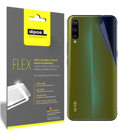 2x 3D Full Cover Schutzfolie für Vivo IQOO Rückseite