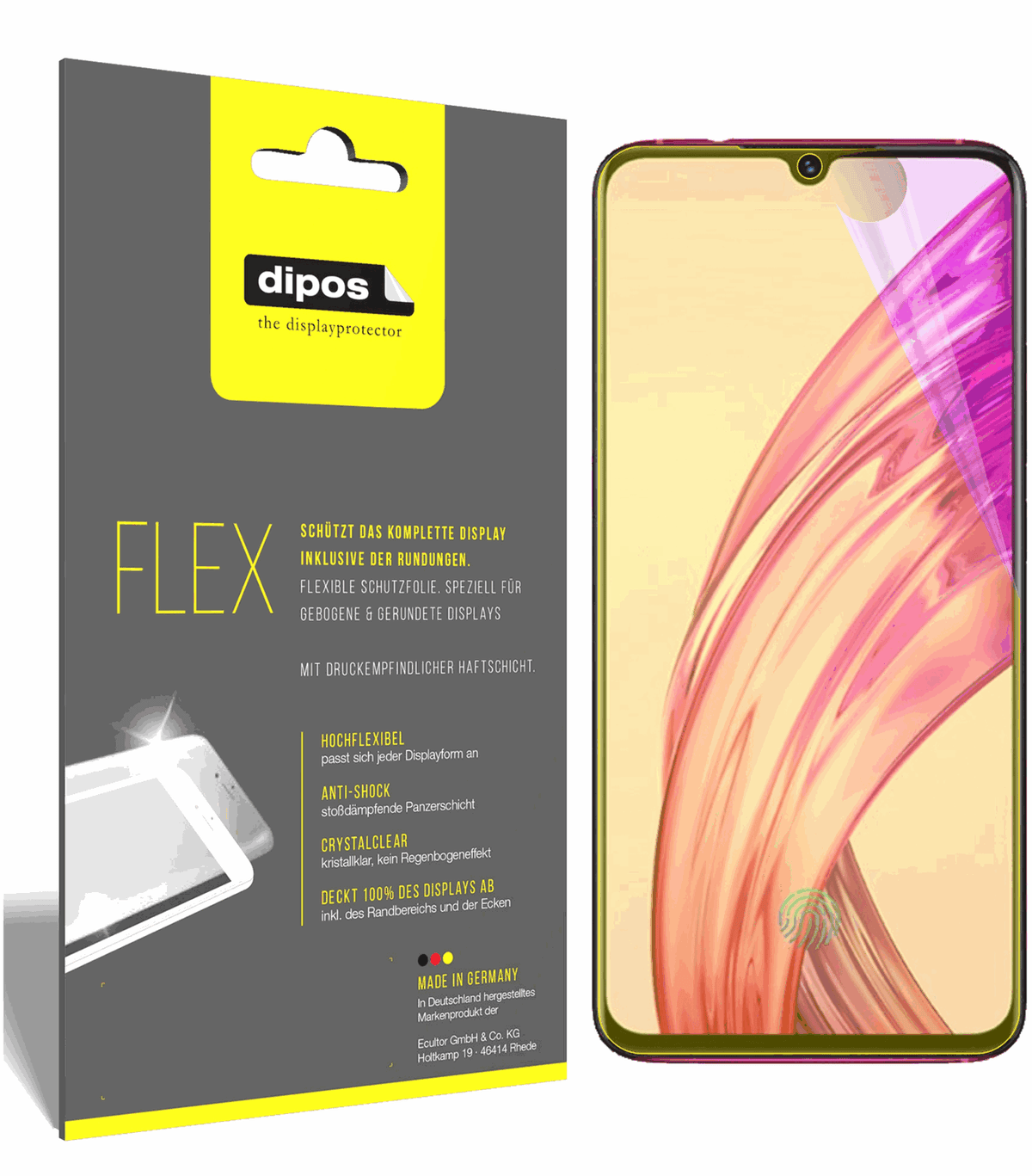 3x 3D Full Cover Schutzfolie für Vivo X23 Symphony