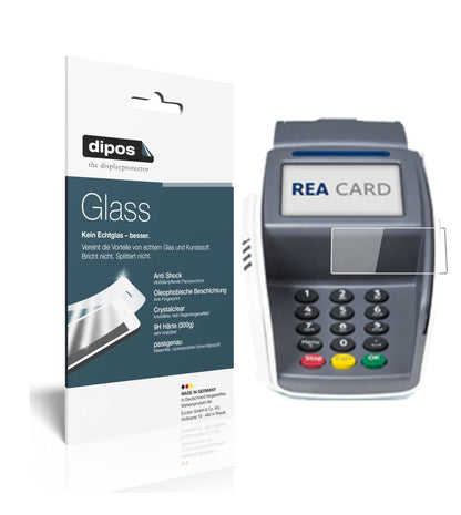 Klare Displayschutzfolie von dipos passend für REA CARD T7 pro, 9H kratzfest und blasenfrei montiert