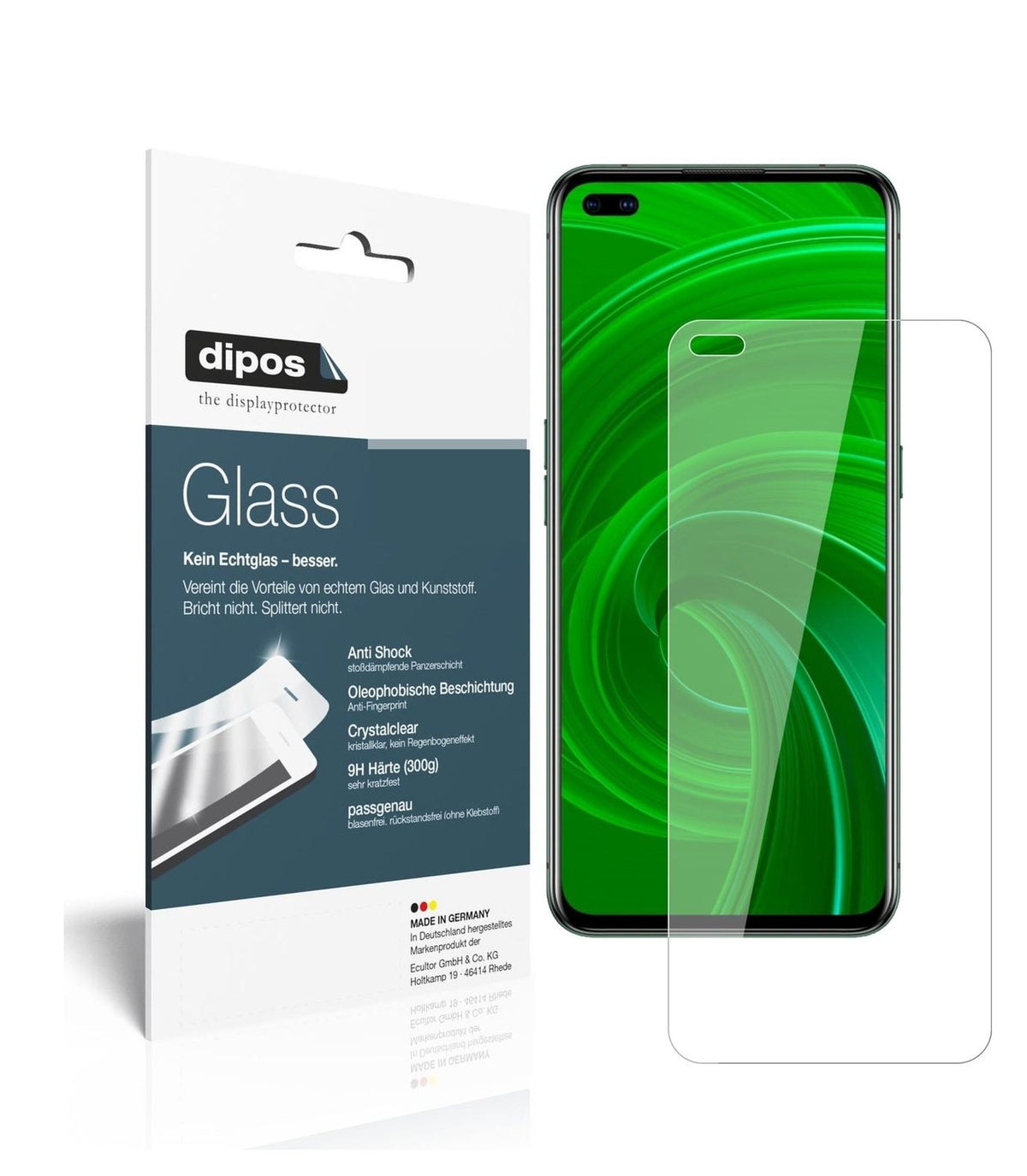 1x 9H Schutzfolie für Oppo Realme X50 Panzerfolie