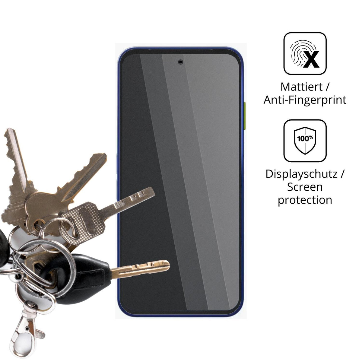 dipos Displayschutz für Fairphone 6 Plus, mattierte Oberfläche, Blickschutzfilter und perfekter Passform
