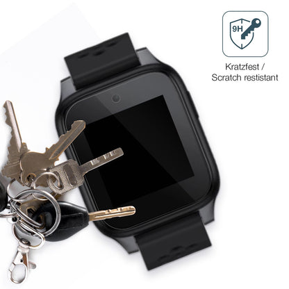 dipos Displayschutz für Family Watch MT46, transparente Oberfläche, perfekte Passform auch für die Rundungen