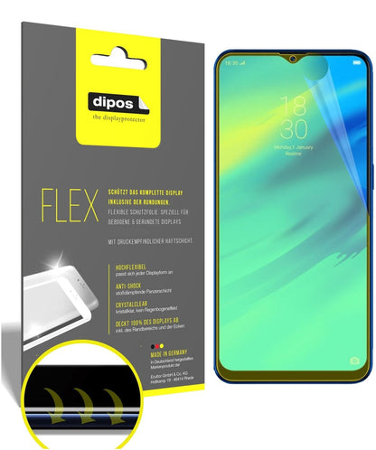 2x 3D Full Cover Schutzfolie für Oppo Realme C2