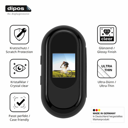 4x Schutzfolie klar für Feelhap YXJ001 Body-Cam Display-Schutzfolie