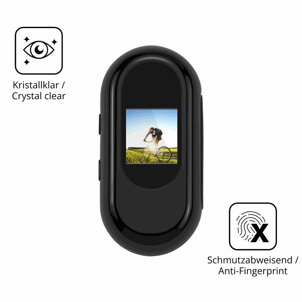2x 9H Schutzfolie für Feelhap YXJ001 Body-Cam Panzerfolie