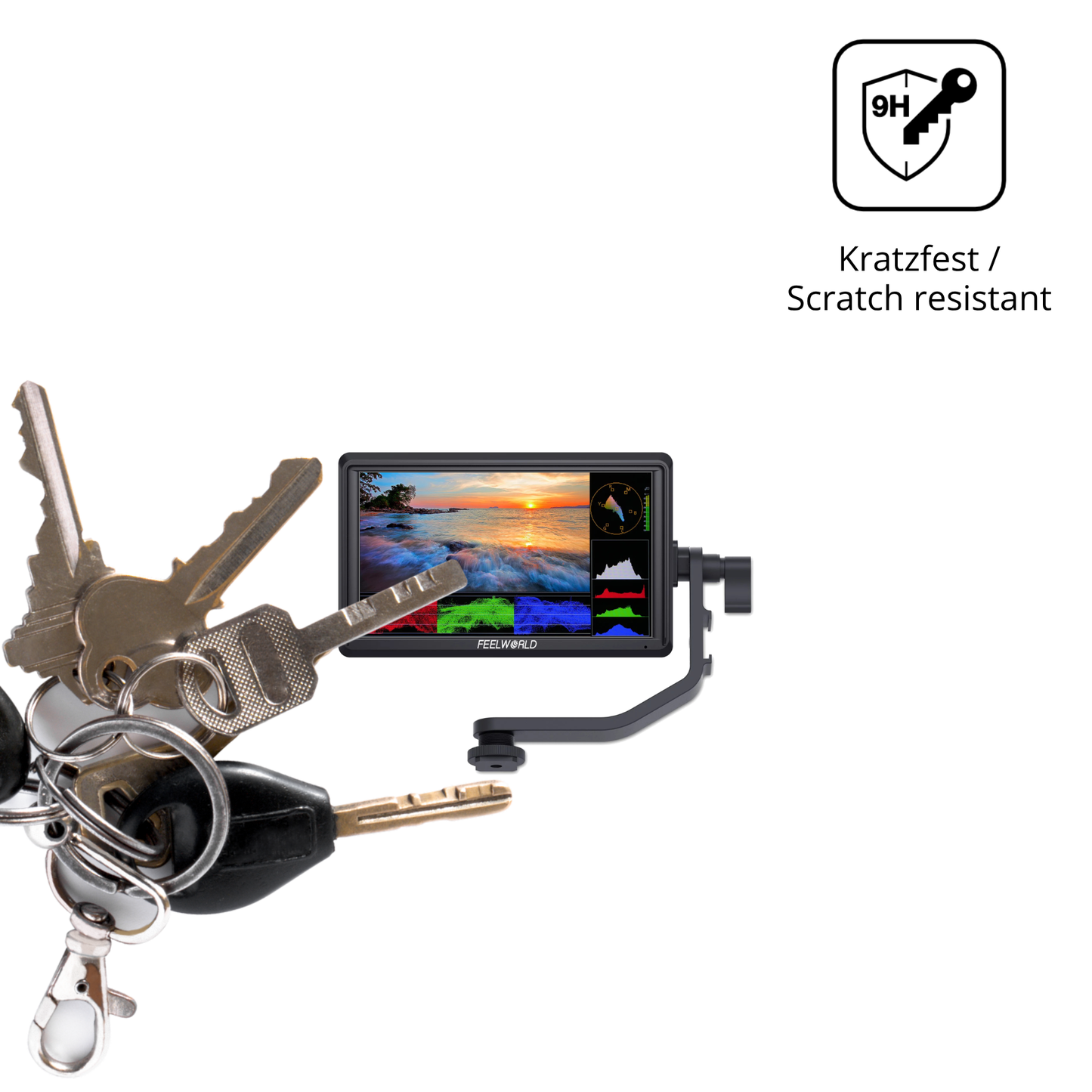 dipos Displayschutz für Feelworld FW568 V3, mattierte Oberfläche, robuste Festigkeit und perfekte Passform