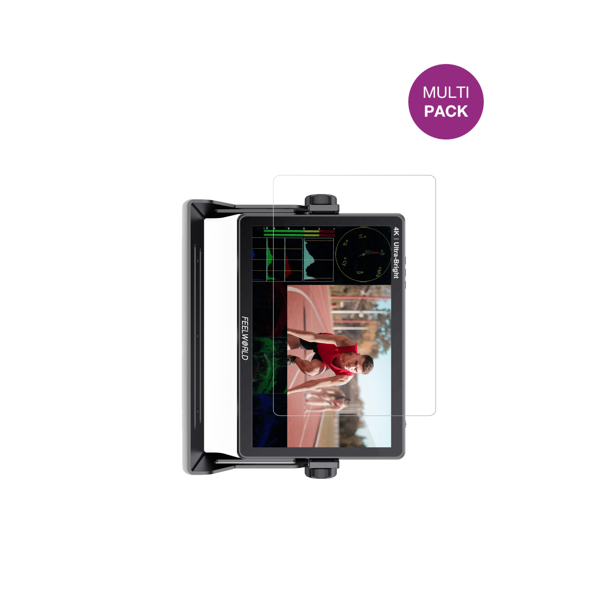 FeelworldLUT 11H 10.1 Zoll mit aufgebrachter dipos Displayschutzfolie, glasklare Darstellung ohne Einschränkungen