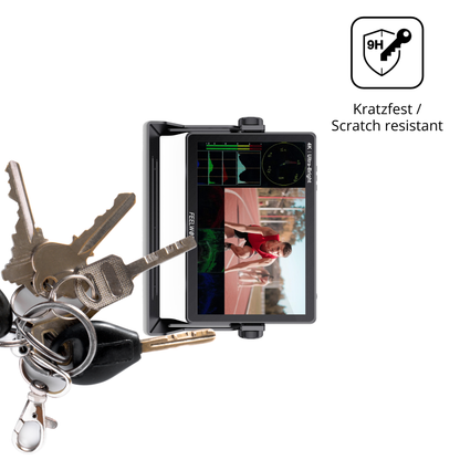 dipos Displayschutz für Feelworld LUT 11H 10.1 Zoll, transparente Oberfläche, perfekte Passform auch für die Rundungen