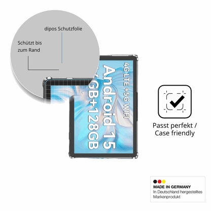 Schutzglasfolie mit optimaler Passform, zur Verwendung mit Hüllen geeignet