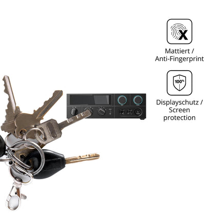 dipos Displayschutz für FiiO K15, mattierte Oberfläche, Blickschutzfilter und perfekter Passform