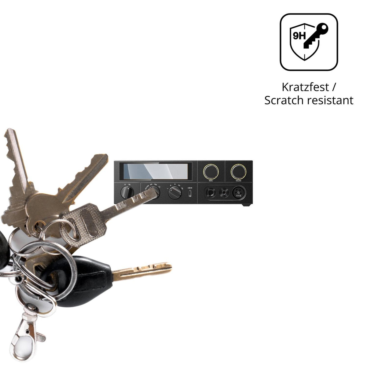 dipos Displayschutz für FiiO K17, mattierte Oberfläche, robuste Festigkeit und perfekte Passform