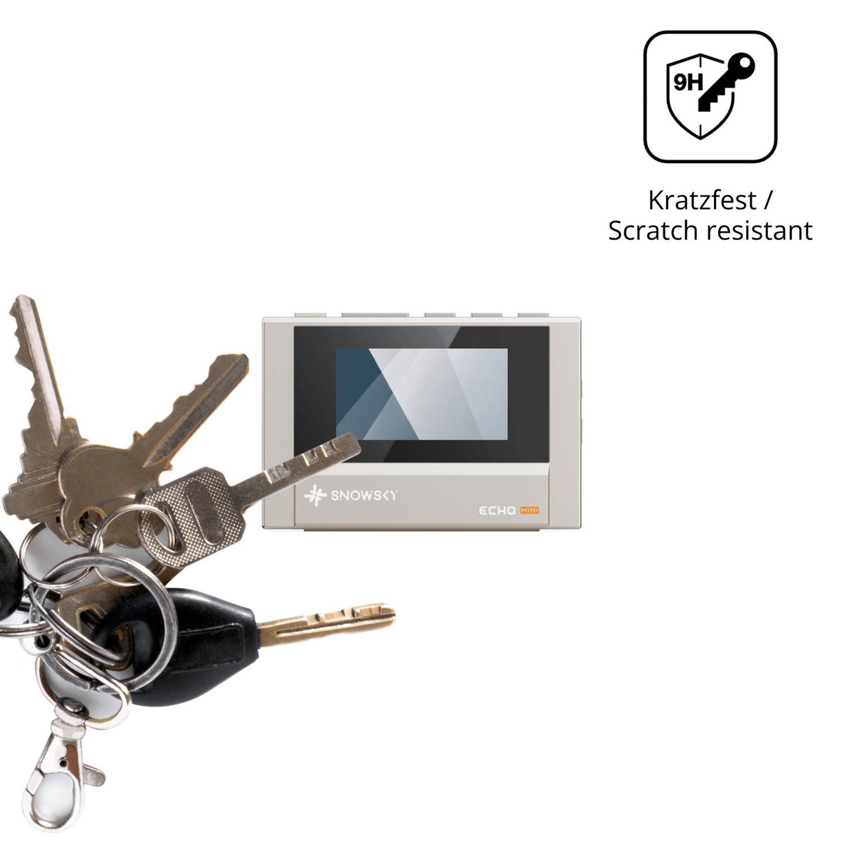 dipos Displayschutz für FiiO SnowSky Echo, transparente Oberfläche, perfekte Passform auch für die Rundungen